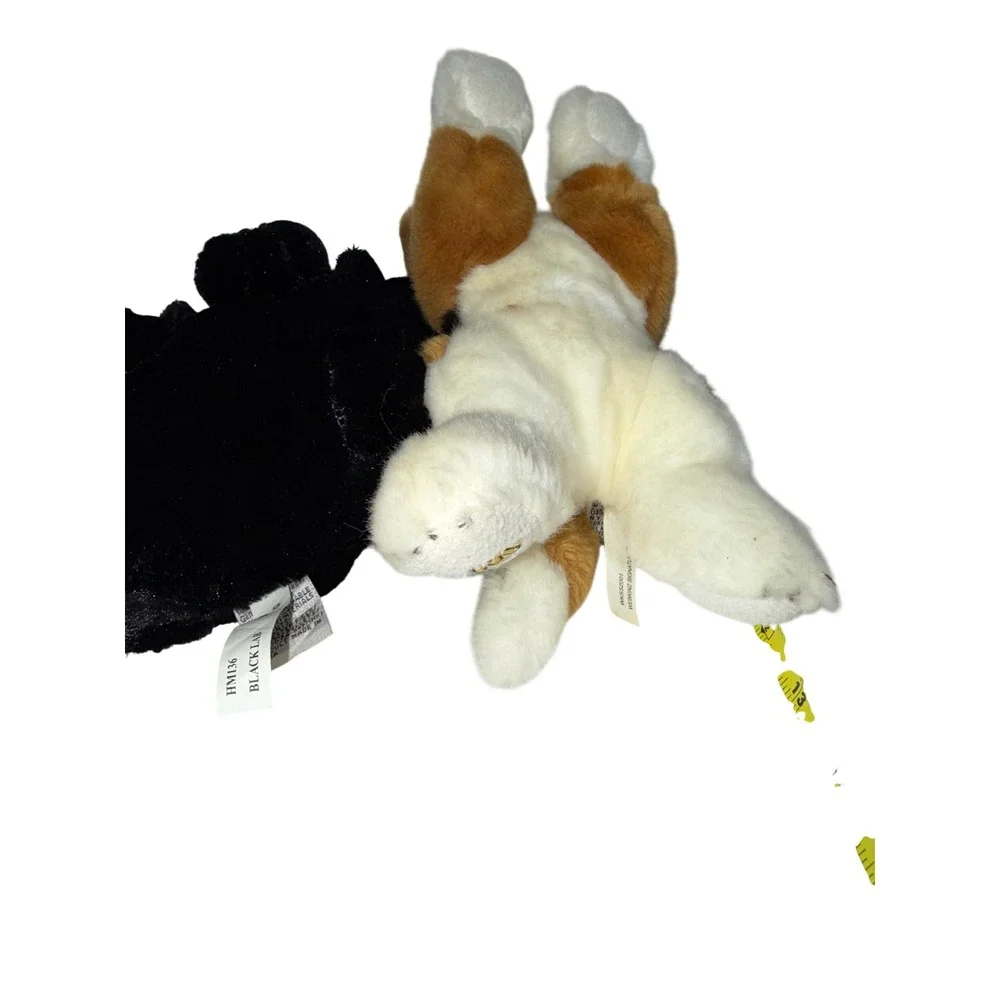 Ganz Webkinz Dog Plush Lot of 4 Chocolate Black Yellow Lab Beagle Stuffed Animal